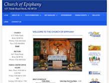 Tablet Screenshot of churchofepiphany.org